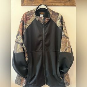 Men’s Yukon Gear Waterproof Camo and Black Fleece Lined Zip Up